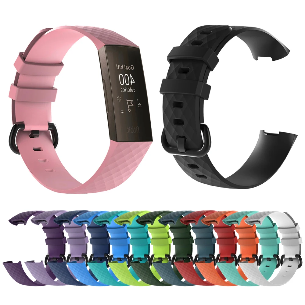 Ремешок для часов Fitbit Charge 3 пояса из ТПУ ремешок браслет Сменные аксессуары |