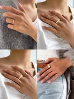 aprilwell gothic gold rings sets for women aesthetic y2k pearl jewelry gift e girl friend 2021 lady accessories