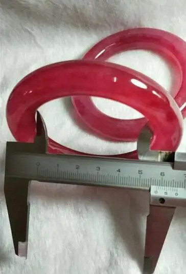 Красивый ручной работы красный нефритовый браслет Жадеит (сертификат