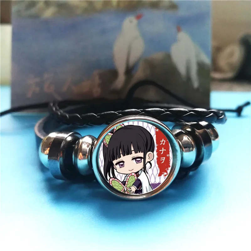 

Anime Kimetsu No Yaiba Cosplay Accessorie Bracelet Demon Slayer Kamado Tanjirou Kamado Nezuko Pu Bracelet Jewelry Cosplay Gifts