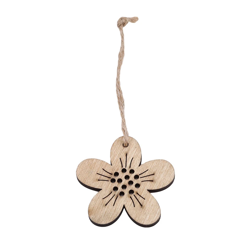 

8Pcs / Pack Wooden Happy Easter Bunny Rabbit Chicken Eggs Decoration Pendants Spring Home Decor Party Ornament Hanging Pendant