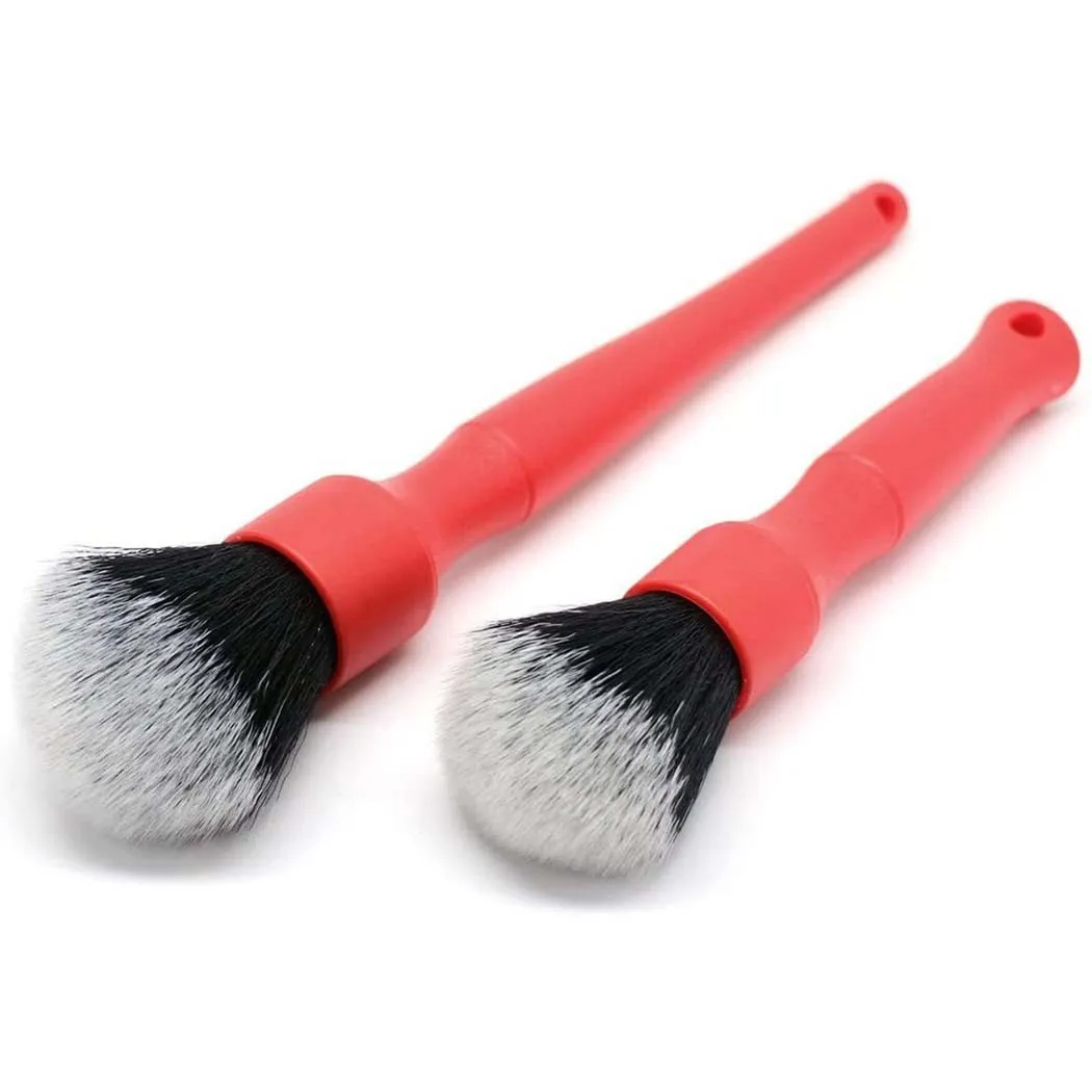 

1 XTwo-piece Brush Set 25*4*4cm Super Soft Detail Brush, Cleaning Brush, Internal Gap Brush, Beauty Brush Set