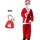 Детский бархатный костюм Санта-Клауса, на Возраст 3-12 лет