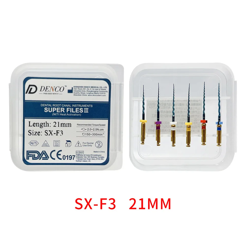 DENCO 6 шт./кор. стоматологические корневые файлы с тепловой активацией для канала