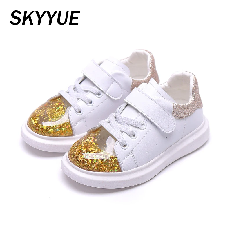 Детские спортивные кроссовки блестящие для девочек детские сетчатые