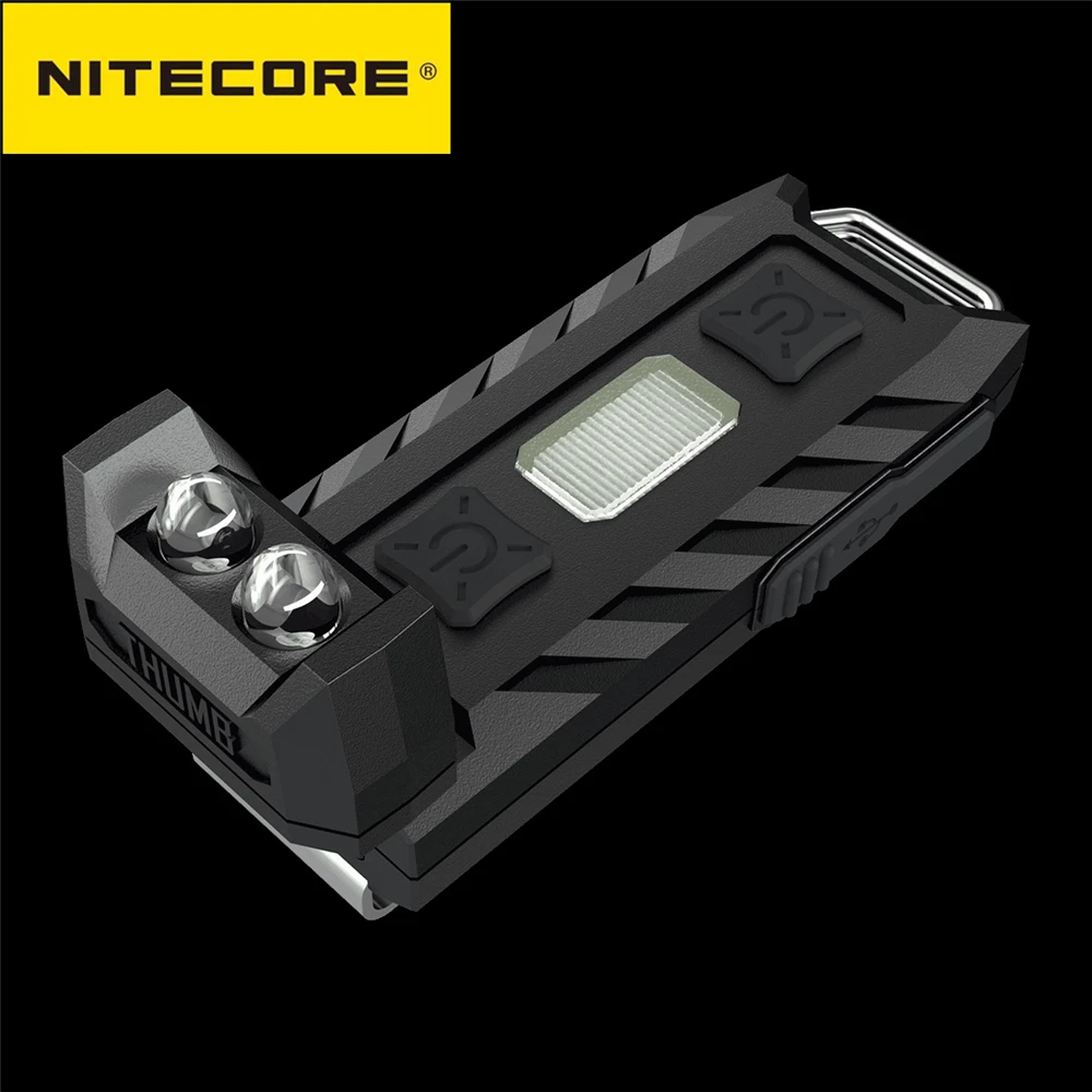 Оригинальный кнопочный фонарь NITECORE перезаряжаемый белый + красный УФ светильник