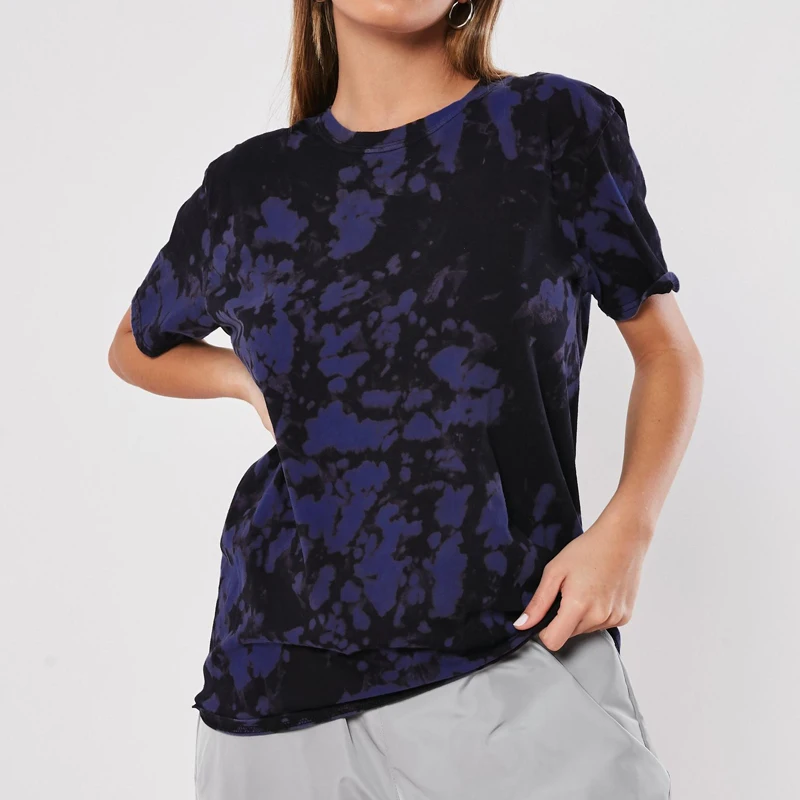 Женская Повседневная футболка с коротким рукавом свободная рубашка принтом