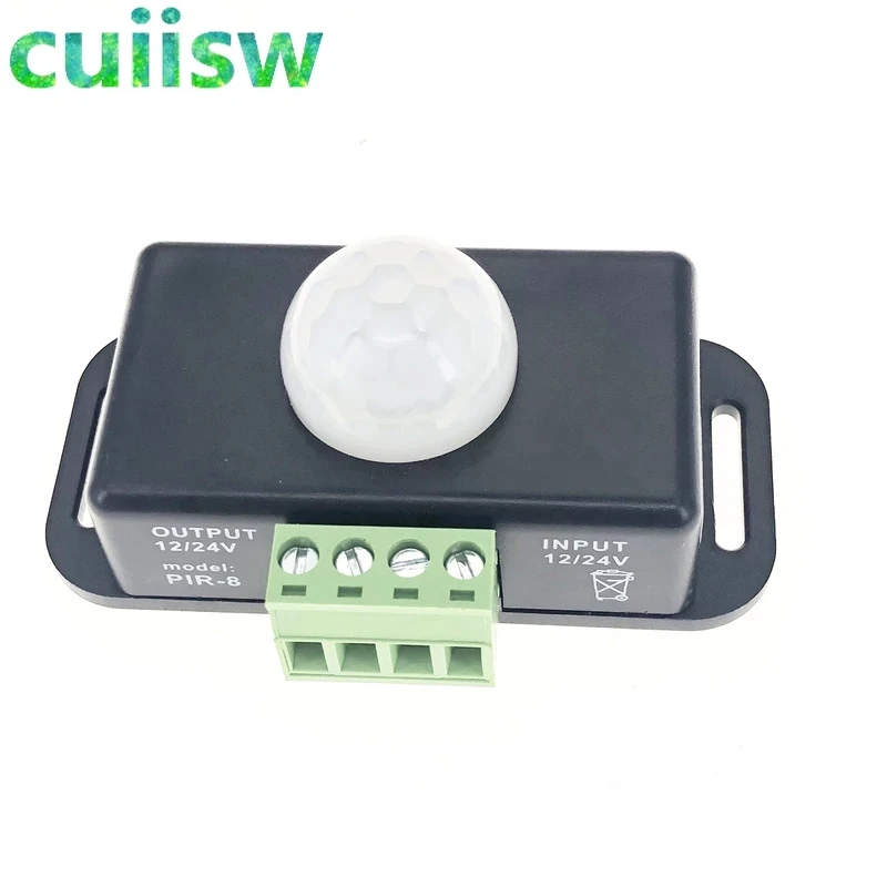 DC 12V 24V 8A Automatic Adjust PIR Motion Sensor Switch IR Infrared Detector Light Module for LED Strip Lamp | Обустройство дома