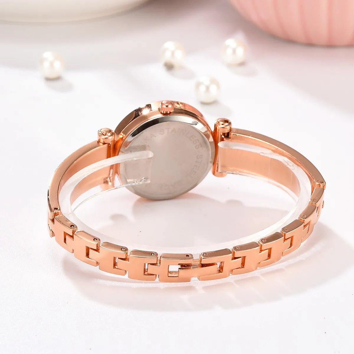 

LVPAI 2021 Watch Women Gold Vintage Luxury Clock Women Bracelet Watch Ladies Brand Luxury Stainless Steel Women Clock Gifts