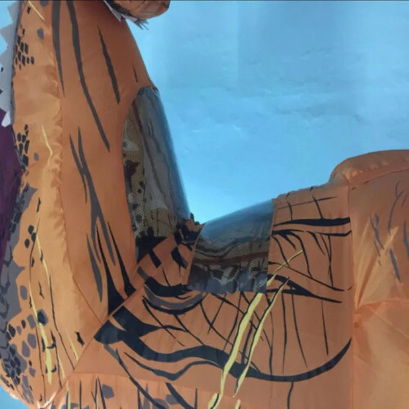 Надувной костюм динозавра T-Rex для взрослых и детей забавный наряд на Хэллоуин