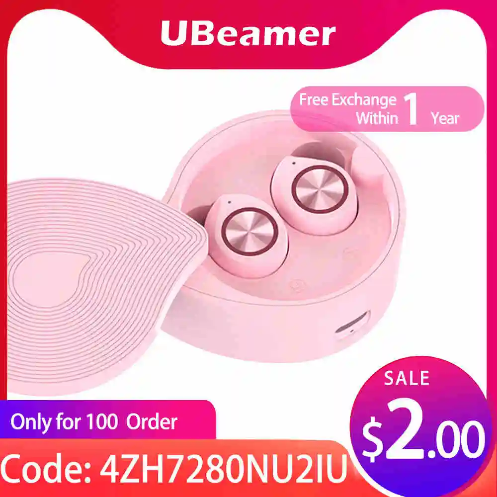 Беспроводные Bluetooth наушники Ubeamer TW70 стереонаушники с шумоподавлением