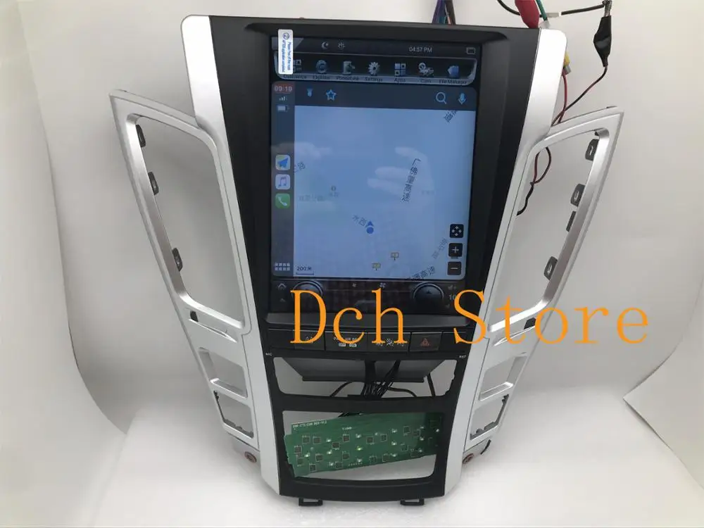 Автомобильный DVD плеер Tesla Style 10 4 дюйма вертикальный экран Android 9 0 GPS для Cadillac Old CTS