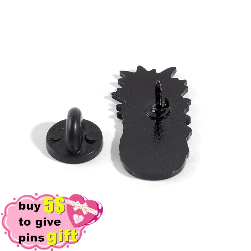 Эмалированная булавка Miss с ананасом индивидуальные броши в виде фруктов бикини