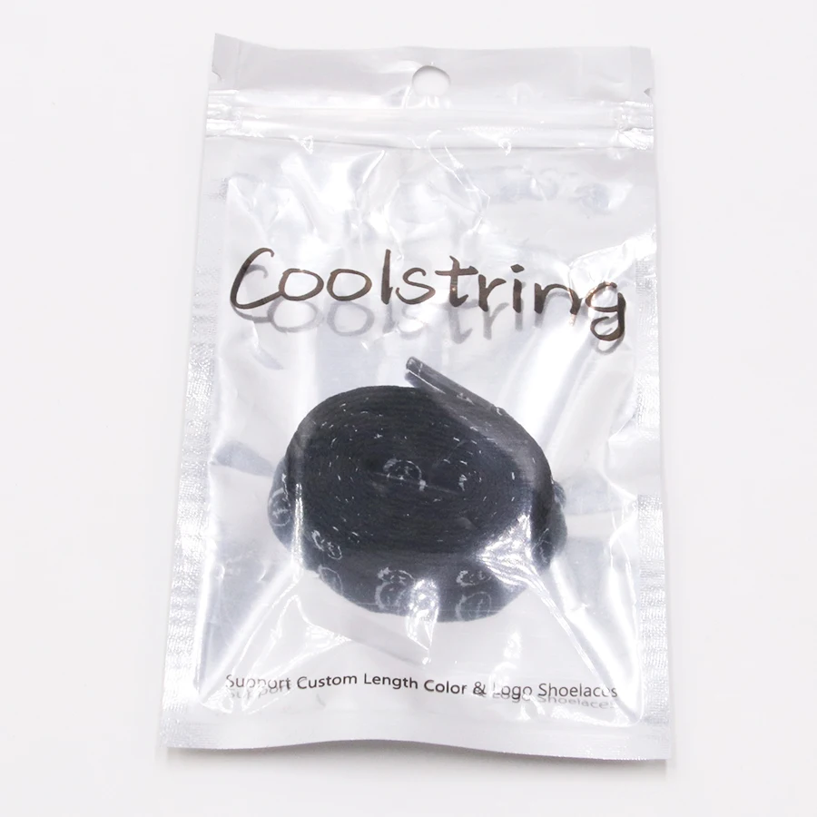 Фото Шнурки Coolstring из полиэстера с плоскими кружевами и шелкографическим принтом 8 мм Шнурки Coolstring из полиэстера с плоскими кружевами и шелкографическим принтом 8 мм