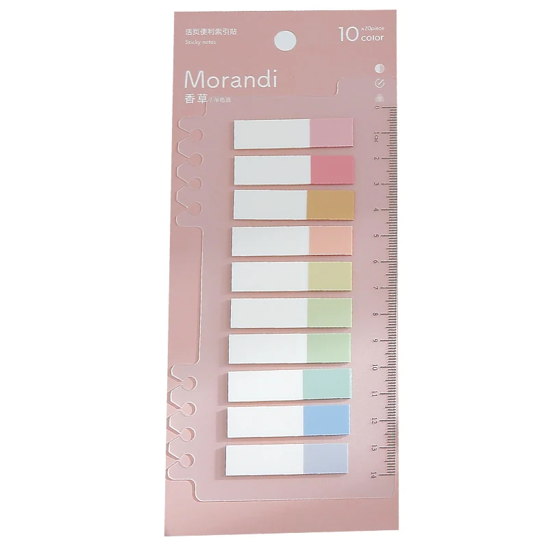 

MyPretties Morandi Color Memo Pad Set Bullet Journal Sticky Note Pad Colorful Removable Label Post-it Stationery