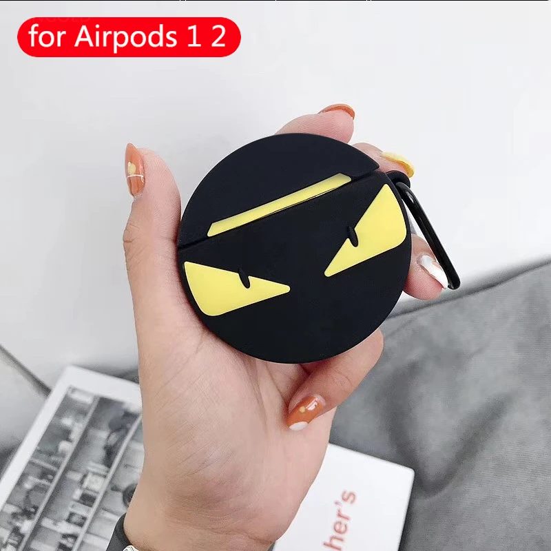 Для Apple Airpods чехол силиконовые милые аксессуары для мультяшных Airpods 2 Наушники коробка Беспроводная bluetooth-гарнитура защитный чехол