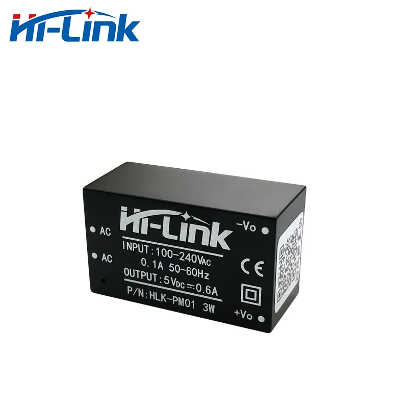 Hi-Link Бесплатная доставка 10 шт./лот HLK-PM01 от 220 В до 5 3 Вт 600 мА понижающий