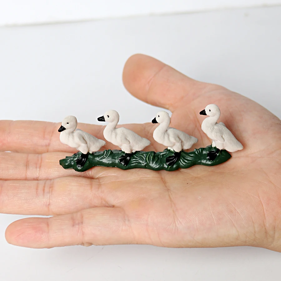 

Hand painted Farmer with Chicken Duck Goose Animal Model figure Farm Staff Feeder Action Figures figurine Miniature toys statue