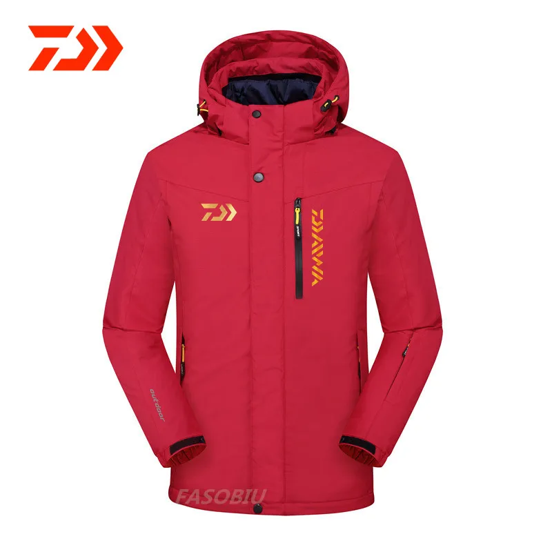 

2021 Spring New Men's Daiwa Winter Fishing Jacket Waterproof Breathable Fishing Clothing Outdoor Hiking Hooded Fishing Clothes
