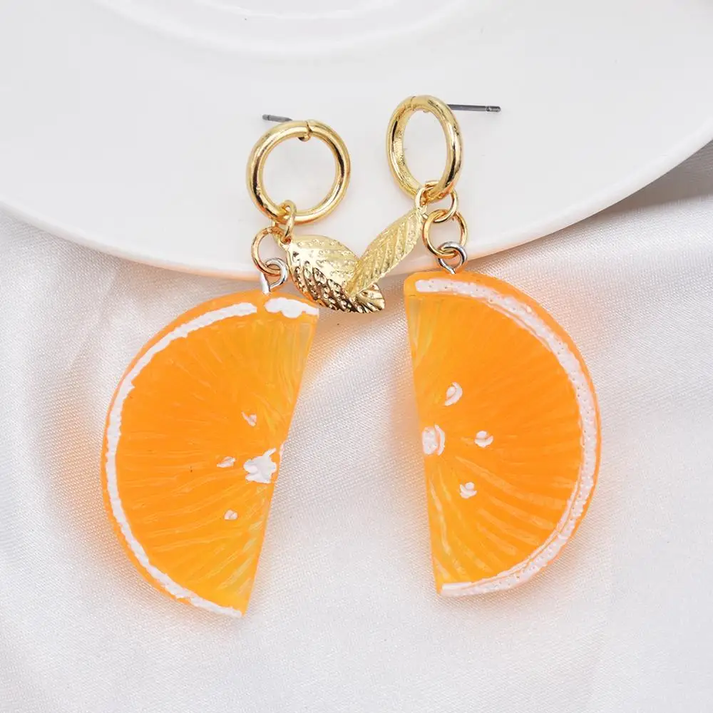 1 пара рождественских оранжевых висячих сережек для Woemn трендовые длинные милые