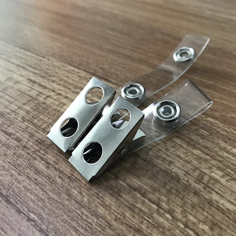 

10pcs/lot Business Office Supplies for Student Campus Meal Pass Badge ID Photo Card Holder Doctor Nursing Clamp Accessories Clip