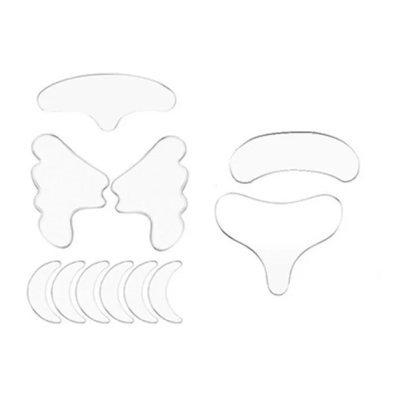 

11 reusable silicone anti-wrinkle stickers face, forehead, neck eye pads anti-wrinkle anti-wrinkle lift skin care stickers