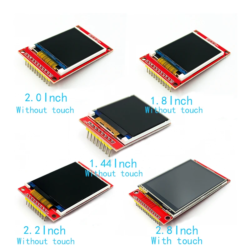 

1.44/1.8/2.0/2.2/2.8 Inch TFT Color Screen LCD Display Module Drive ST7735 ILI9225 ILI9341 Interface SPI 128*128 240*320