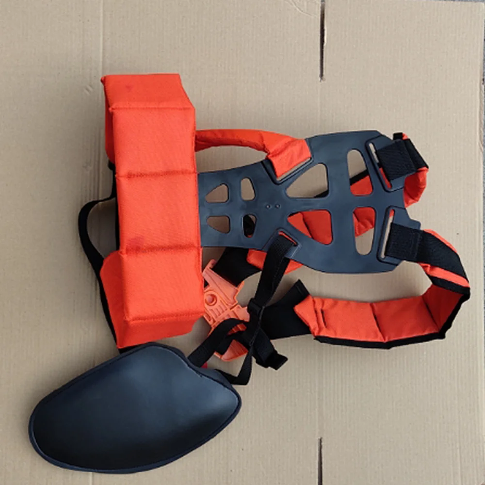 

Double Shoulder W Shape Harness Strap Comfortable Labor Saving Strimmer Padded Belt for Brush Cutter Trimmer Garden Pruner (Oran