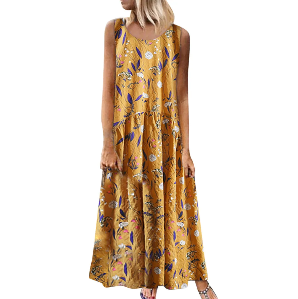 Африканские платья для женщин большие размеры богемное платье с круглым вырезом