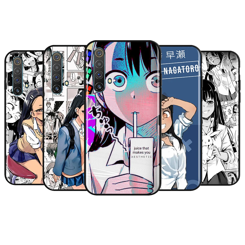 

Anime nagatoro san For OPPO Realme Narzo 30 20 8 8i 7 6 5 3 2 Pro Global 5G Soft TPU Silicone Black Phone Case Cover