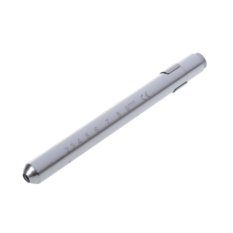 

Flashlight Torch Lamp Silver Color 1 LED Light White Aluminium