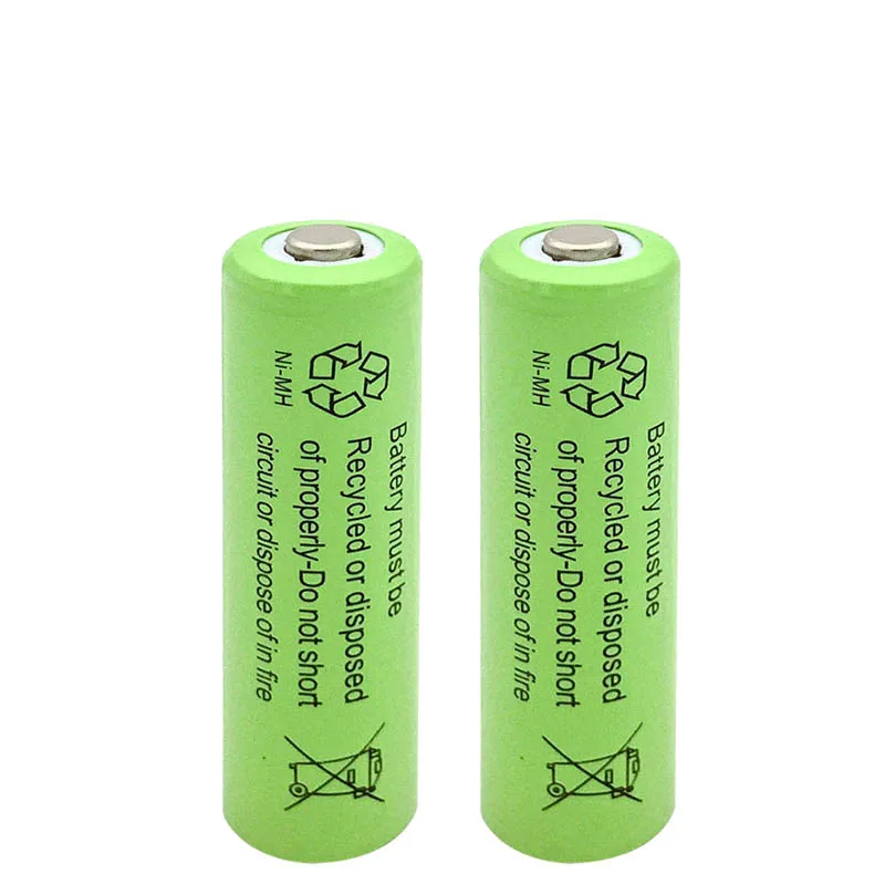 Дешевые AJQQ 50 шт/lote AA 1 2 V 1000mAh аккумуляторная батарея для забора светодиодные