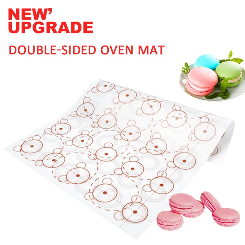 

1Pcs Non-Stick Bakeware Macarons Baking Mat Rolling Pad Dough Pastry Cake Sheet Pastry Oven Pasta Tool Cake Making Tools Cuisine