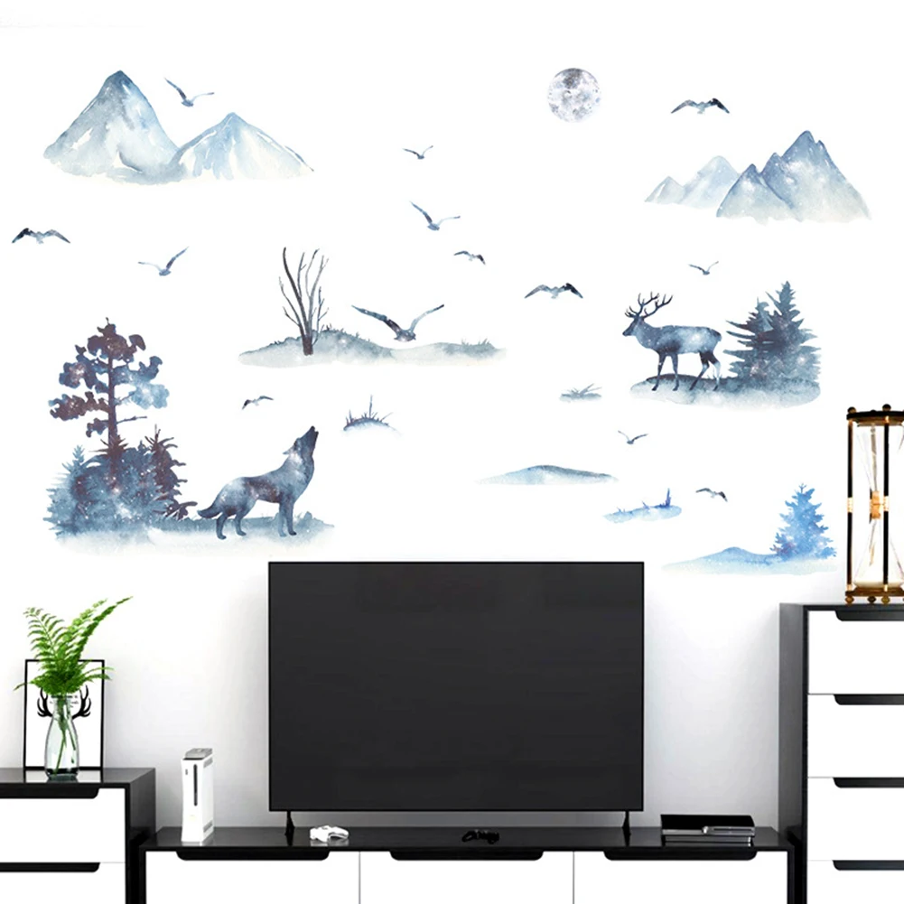 

Big Size Tree Wall Stickers Birds Flower Home Decor Wallpapers for Living Room Bedroom DIY Vinyl PVC Rooms Decoration