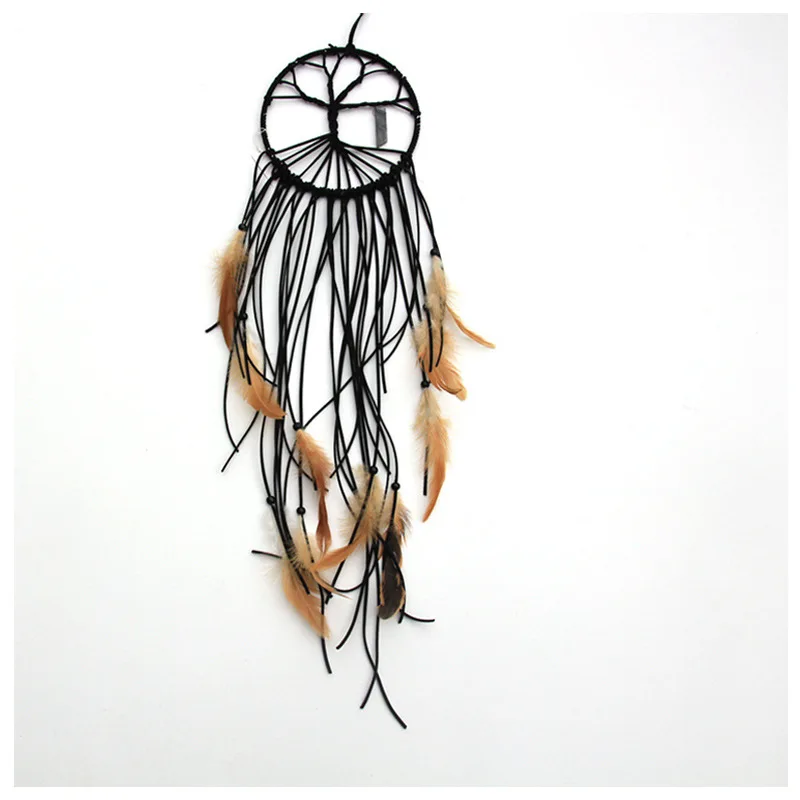 Black Dreamcatcher DIY Hot 2019NEW Hanging Quality Ornament Birthday Valentine Handmade Wind Chime Gift Indian Pendant Lovely | Дом и сад