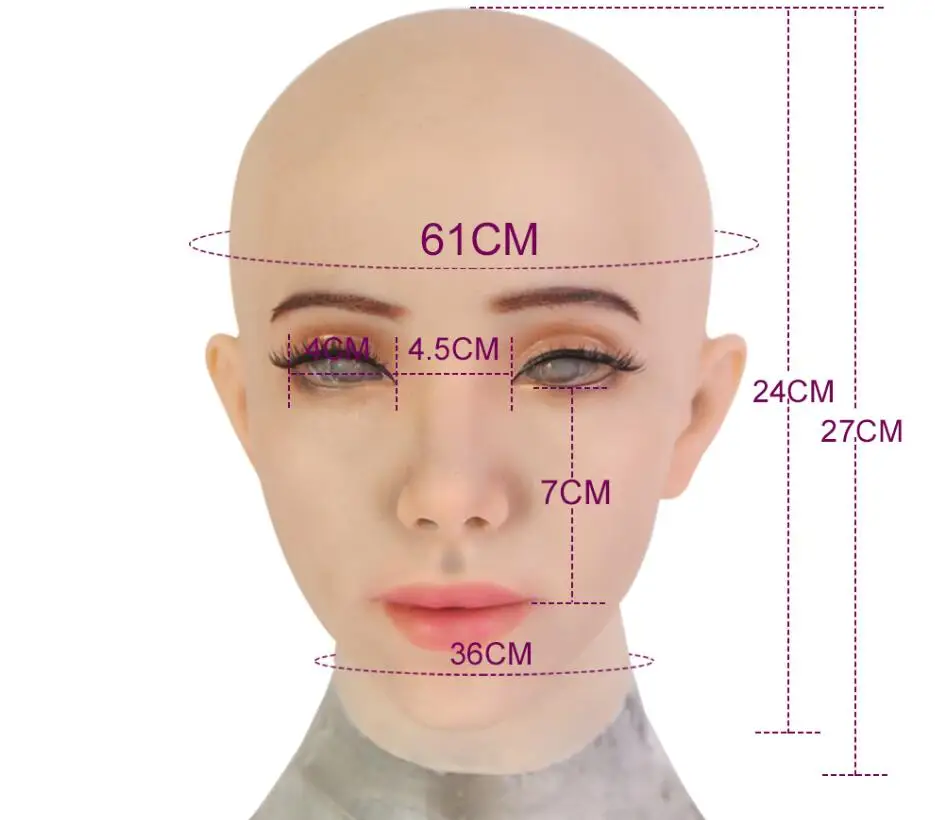 Реалистичная мягкая силиконовая женская маска ангела для маскарада Хэллоуина
