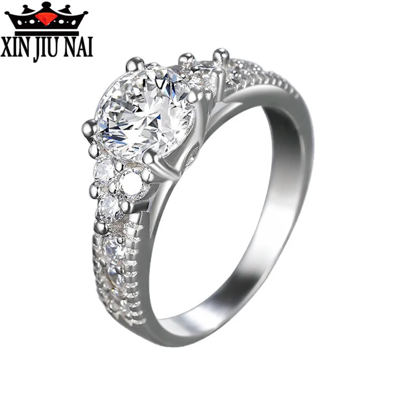 

925 sterling silver women's exquisite stars magazine diamond platinum temperament women ring to send women's birthday gift