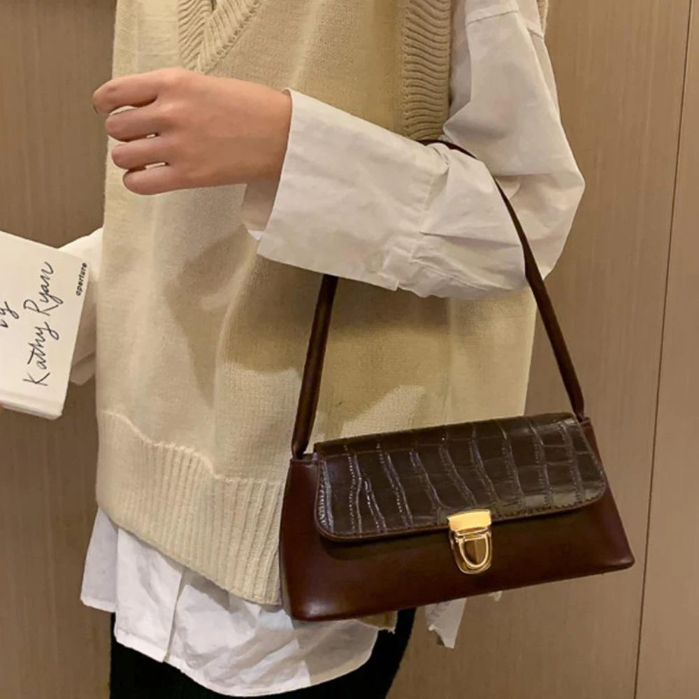 Сумка тоут женская в ретро стиле Модный Роскошный дизайнерский саквояж на плечо