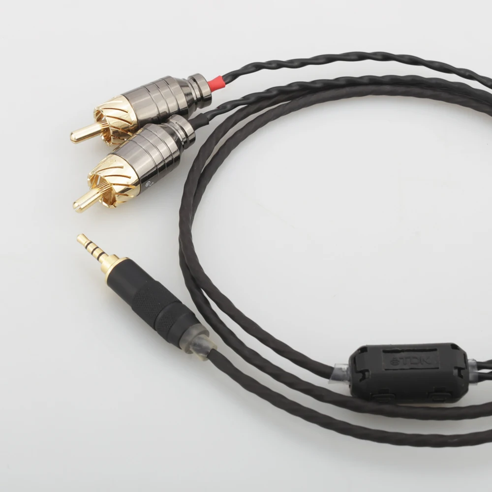 HIFI TRRS сбалансированный 2 5 мм до RCA Штекерный аудиокабель для Cayin N5 Iriver AK240 AK380 AK120II Amp