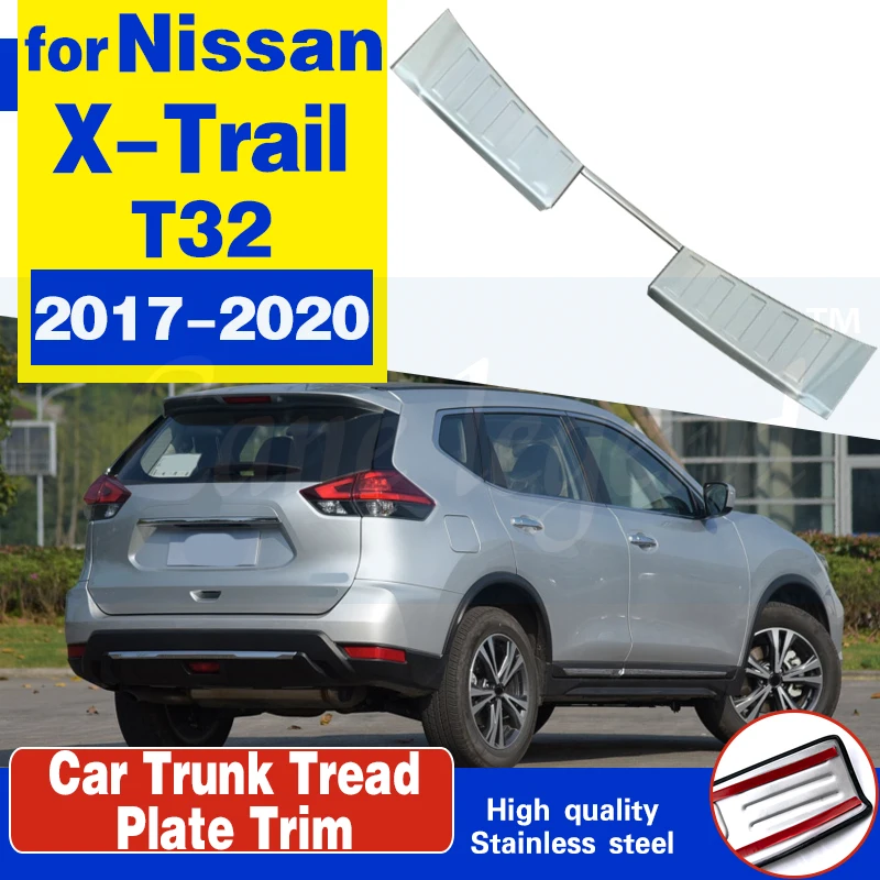 

Scuff Plate/Door Sill for Nissan X-Trail X Trail T32 2017 2018 2019 2020 stainless steel Door Sill Rear Bumper Protector Sill
