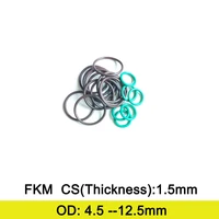 fkm rubber o ring gasket cs 1 5mm thickness od 4 555 566 577 588 599 51010 51111 512mm fluolrine seal washer
