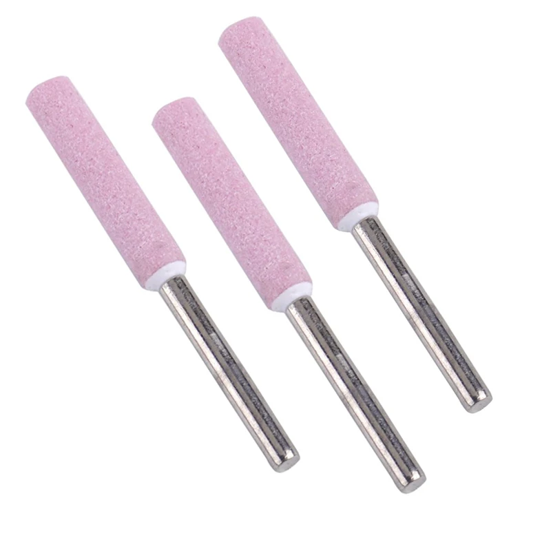 

5 Pcs 4.8mm Chainsaw Sharpener Burr Chain Saw Grinding Stone File STSF666