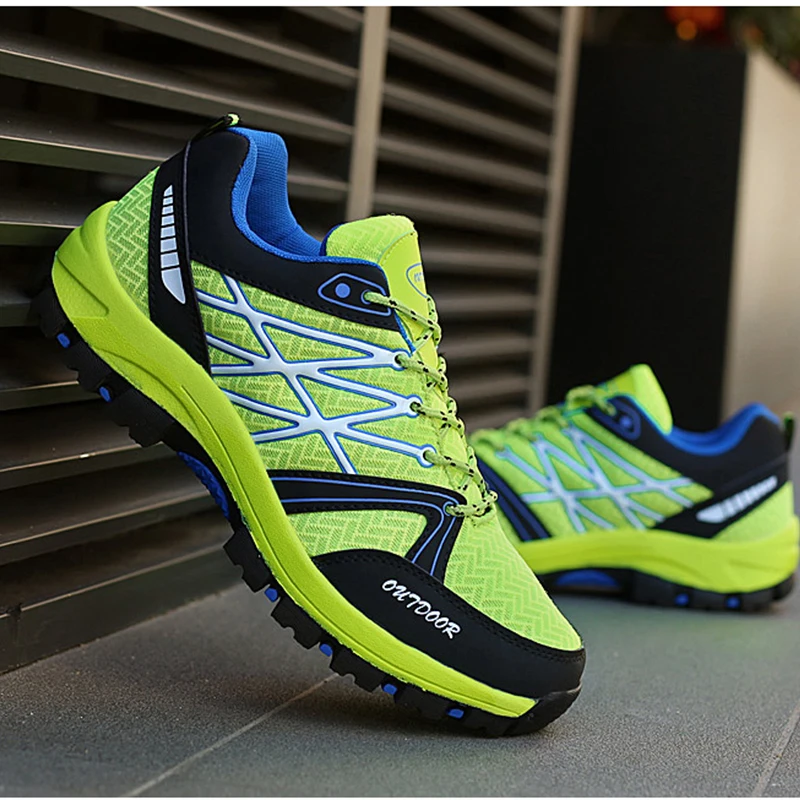 SALUDAS  Men Shoes Outdoor Running Shoes Casual Sneakers for Men Mesh Lightweight Breathable Hiking Shoes Outdoor Sneakers