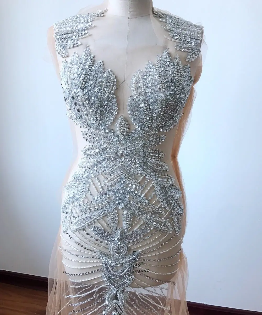 Большие бусины Стразы ручной работы с кристаллами для свадебного платья