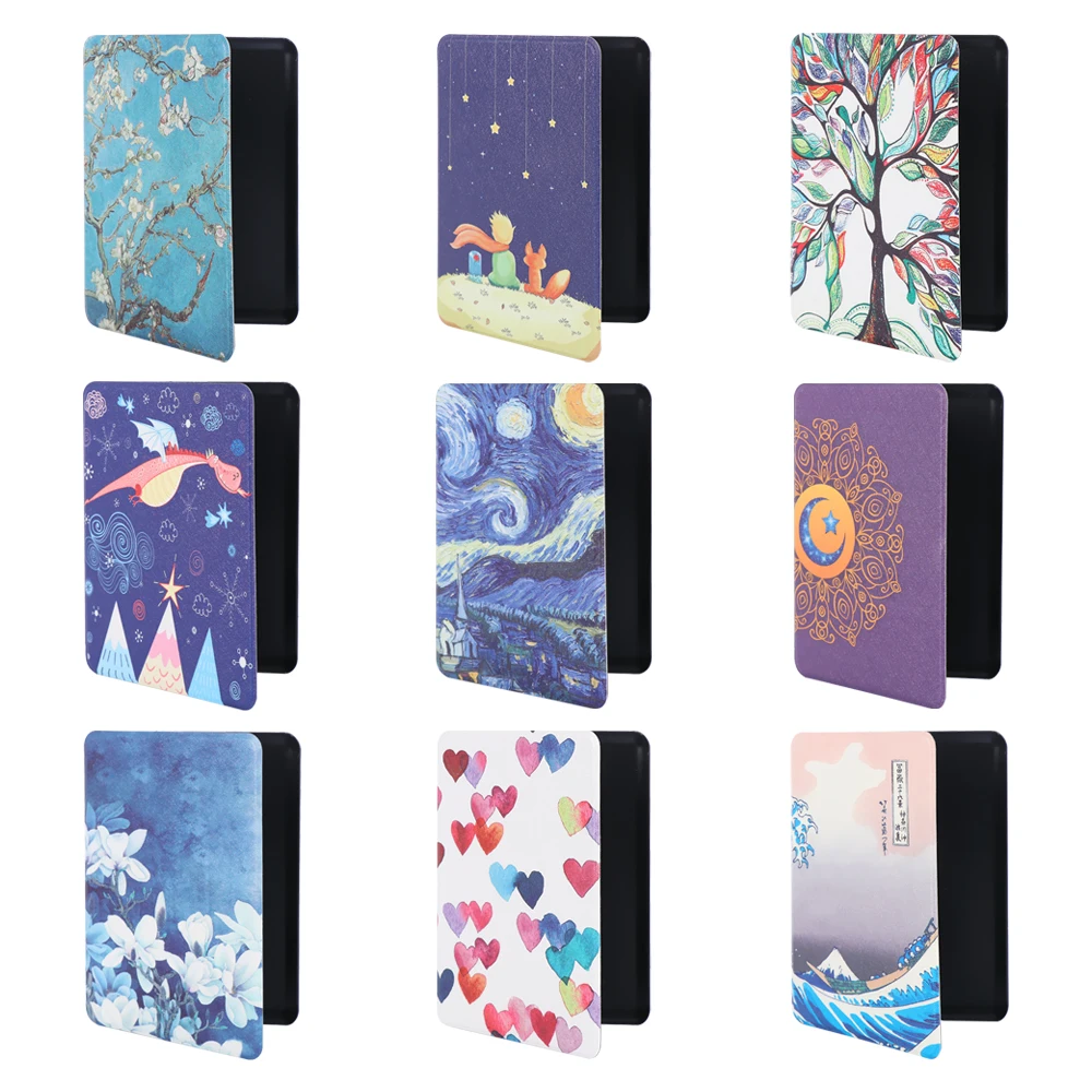 Ультратонкий Модный чехол-книжка Kindle Smart Folio из искусственной кожи для нового Kindle Paperwhite 4 10-го поколения, защитный чехол