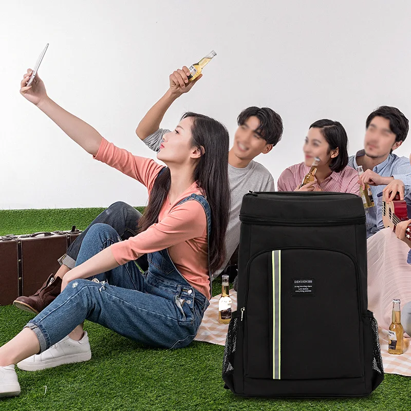 30l unisex insulation cooler backpack men travel picnic thermal beer bag women large capacity tourit backpack free global shipping