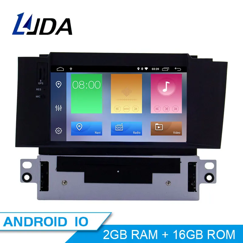 Автомобильный DVD-плеер LJDA, мультимедийный проигрыватель на Android 10,0 для Citroen C4 C4L DS4 Wi-Fi, автомагнитола 1 Din с Wi-Fi, 2 Гб ОЗУ