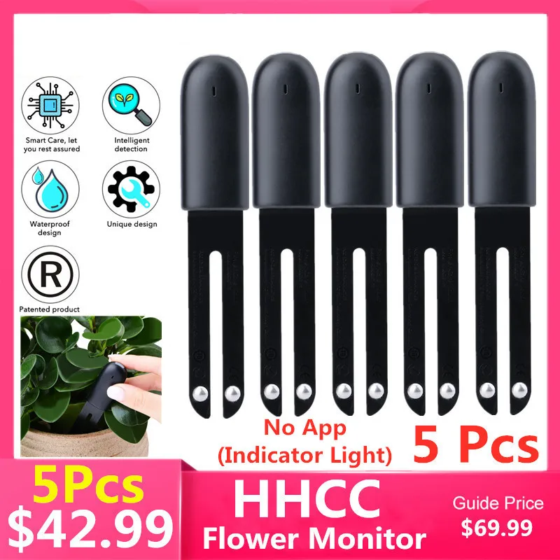 5 шт. HHCC смарт монитор цветов Флора растения Трава цветок уход за почвой вода