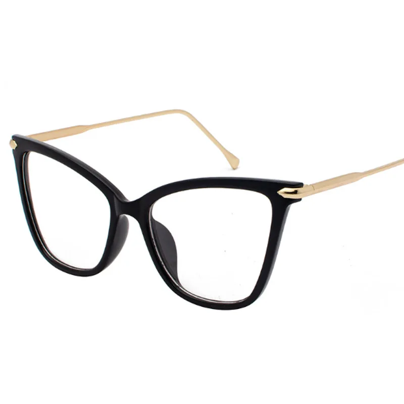 

Fashion Vintage Ladies Cat Eye Sunglasses Women Brand Designer Metal Luxury Rose Gold Mirror Sun Glasses Female UV400
