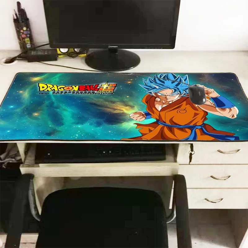 Mairuige Dragon Ball и super Goku аниме Офисный Компьютерный стол большой коврик 90*40/60*30 см Клавиатура замок край игровой коврик для мыши Настольный коврик